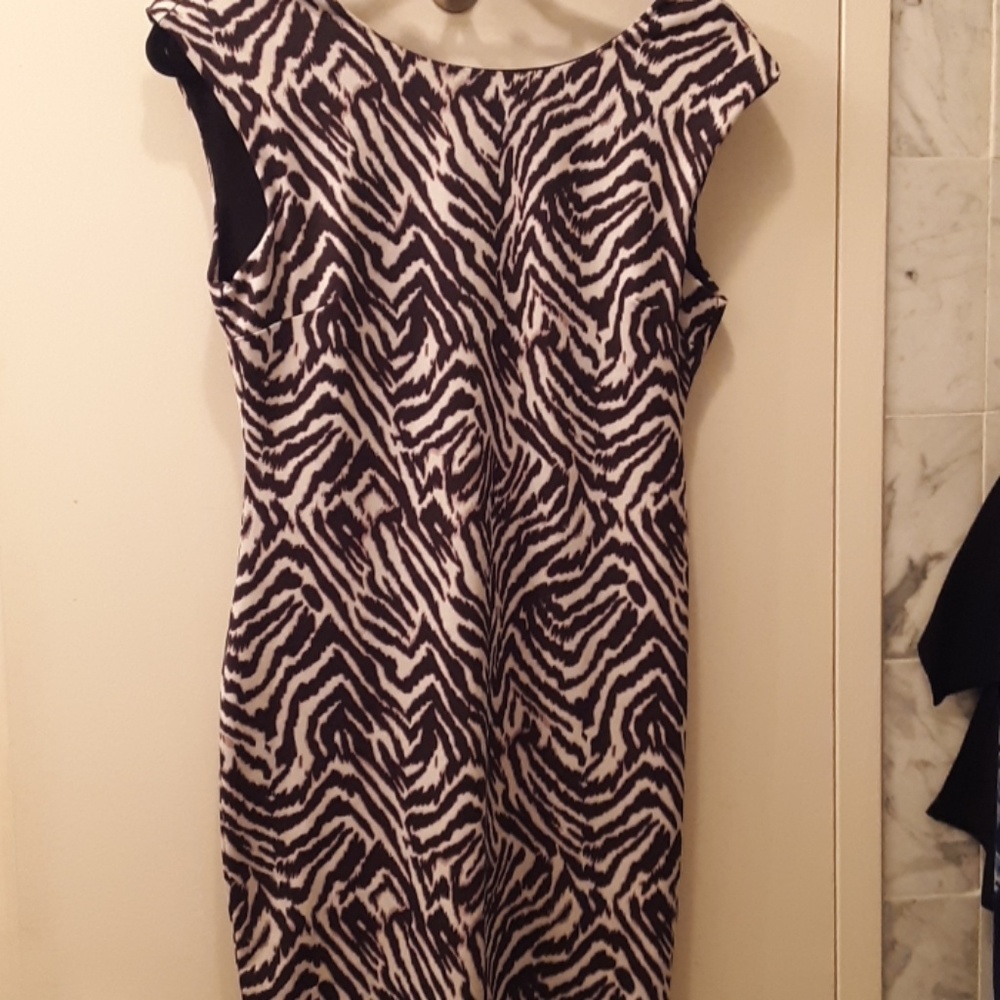 Zebra stripe dress M